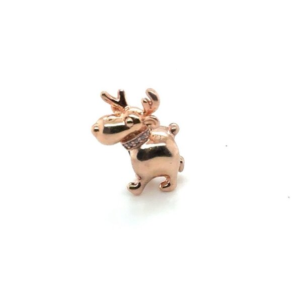 Pandora Rose Gold Reindeer Charm - Picture 1 of 7